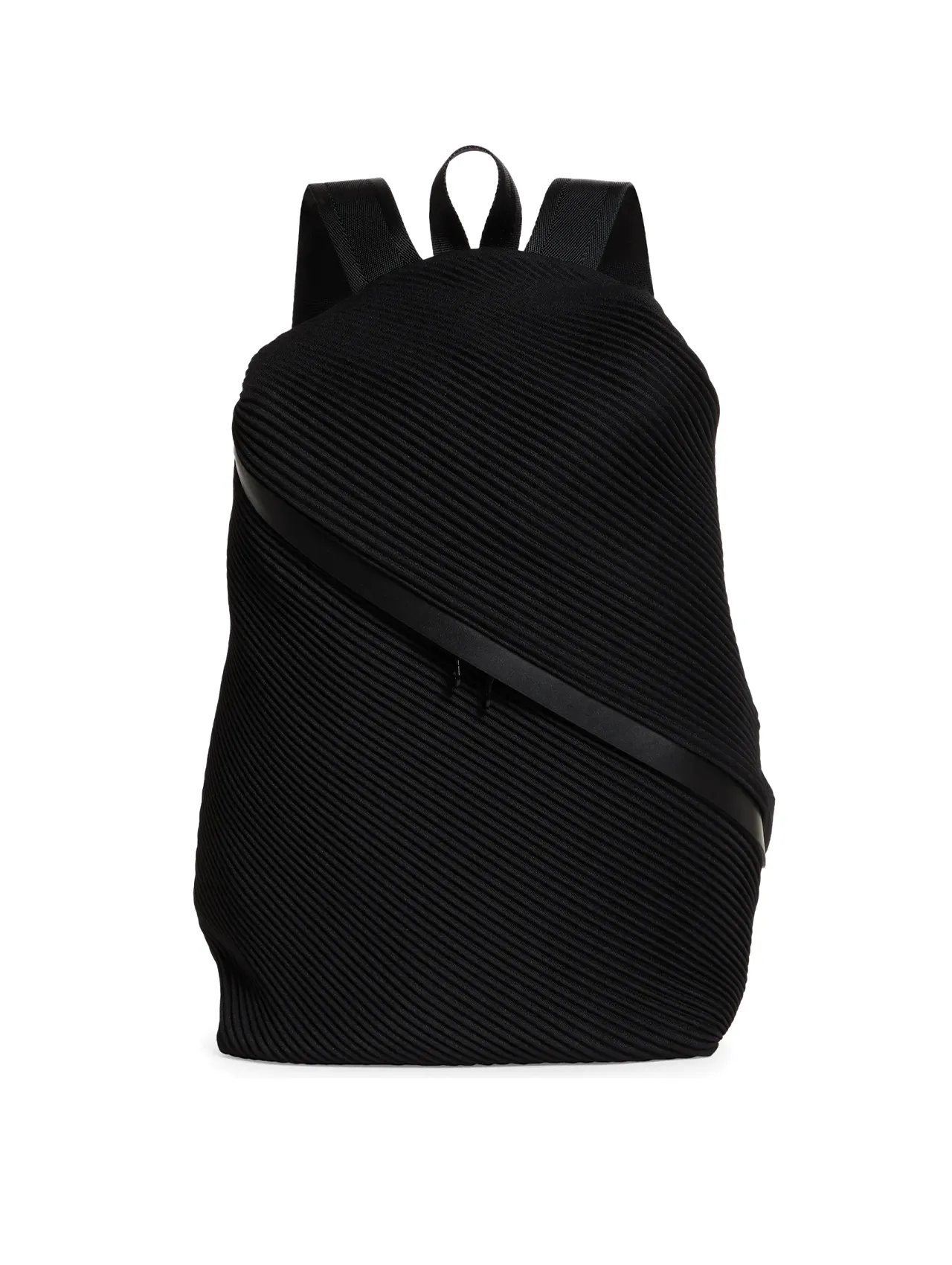Please Please Issey Miyake Black Bias Pleats Backpack