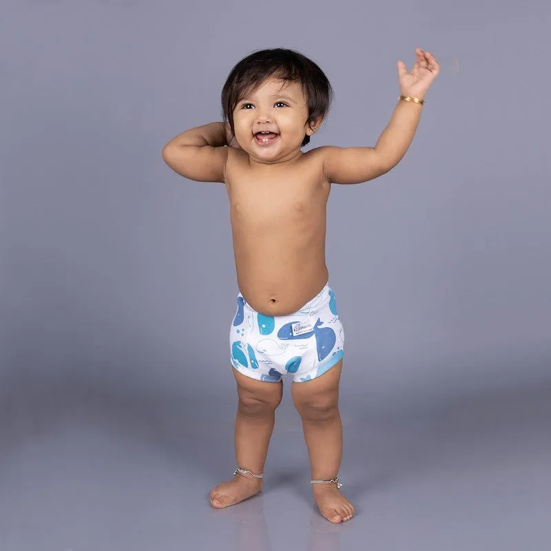 Potty Training Pants For Kids 100% Cotton (Size 4-5 years) - Pack of 1 - Whale