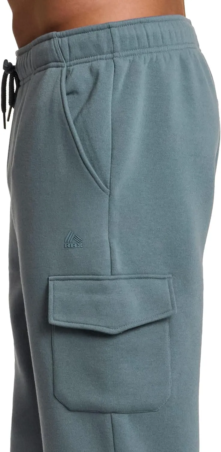 RBX Active Men's Athletic Fleece Lined Tapered Jogger Sweatpant with Pocket