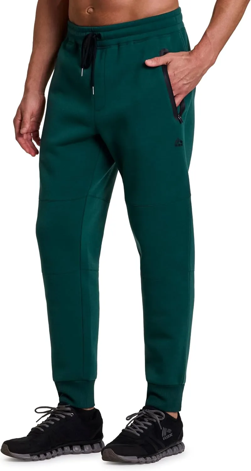 RBX Active Men's Athletic Fleece Lined Tapered Jogger Sweatpant with Pocket
