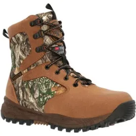 Rocky Little Kids - 8" Spike Insulated Waterproof Outdoor Boot - Brown Camo