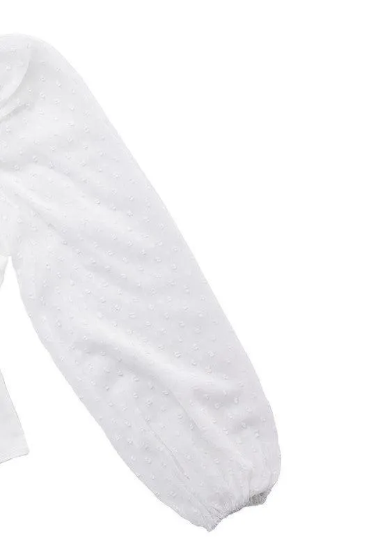 Shirring Sleeve Bodysuit