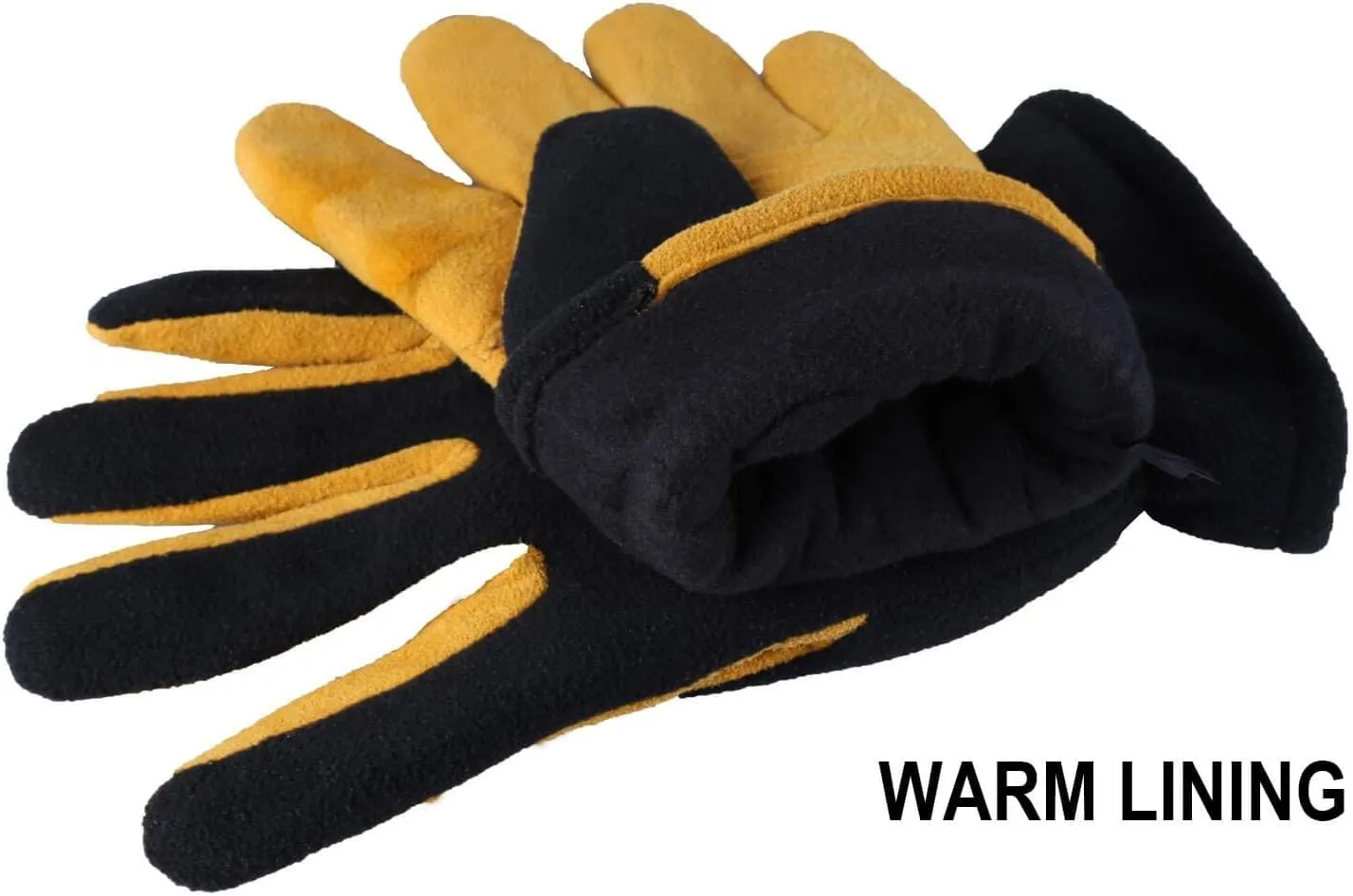 SKYDEER Super Soft and Warm Winter Gloves with Deersplit Leather Suede and 3M Thinsulate Insulation for Cold Weather
