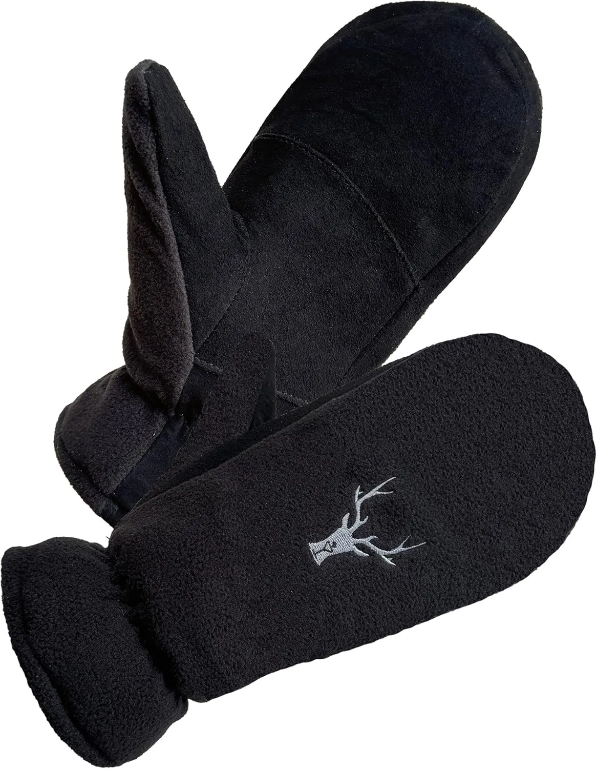 SKYDEER Upgraded Winter Mittens with Soft Deerskin Suede Leather & Thermal Polar Fleece & Warm C100G 3M Thinsulate Insulation