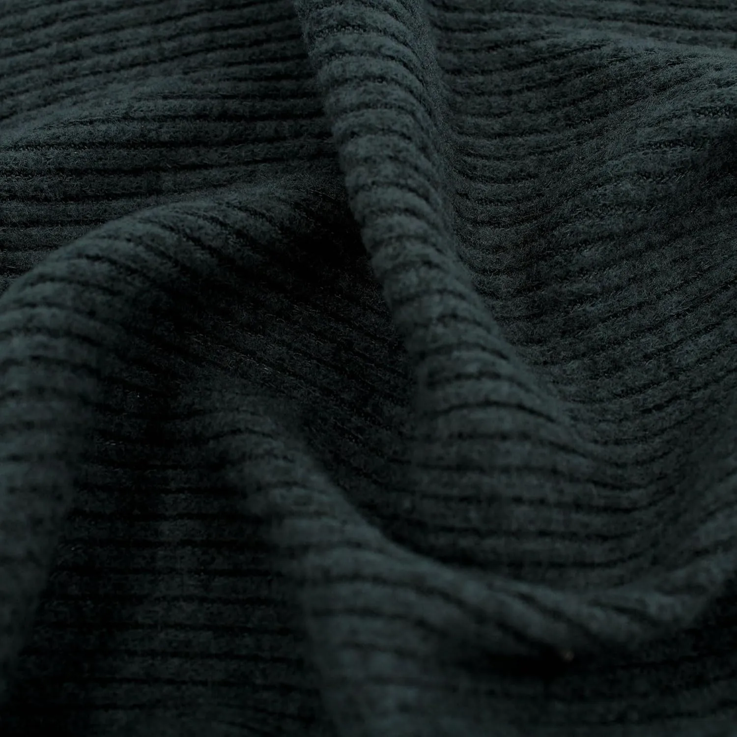 Stylish FABRIC 60" Wide Rayon Poly Spandex 2x2 Hacci Rib Brushed Knit Fabric by The Yard-2-Way Stretch (220GSM) -Soft & Breathable-for Apparel, Headbands, Draperies & DIY, Charcoal 1 Yard