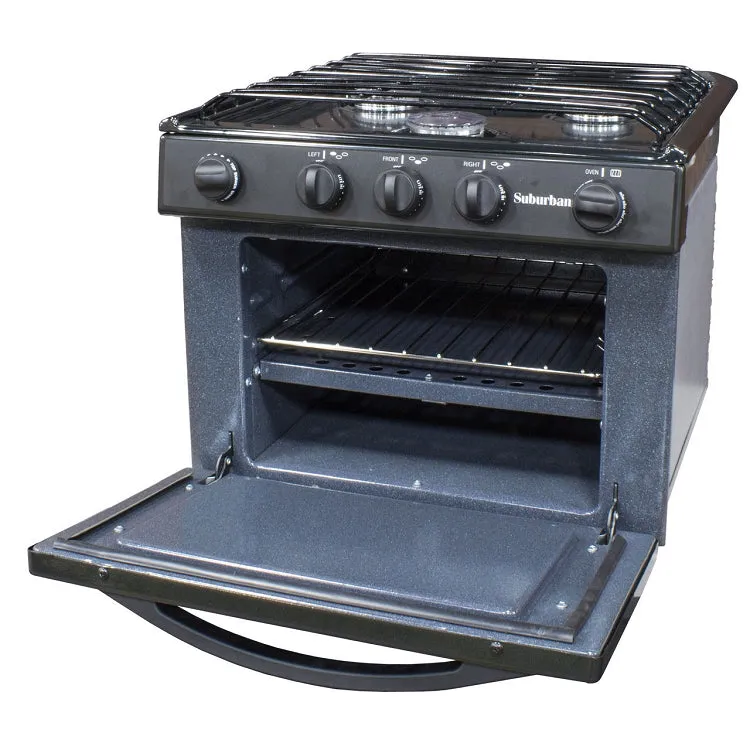 Suburban Gas Range 17 inch Black, 3106A