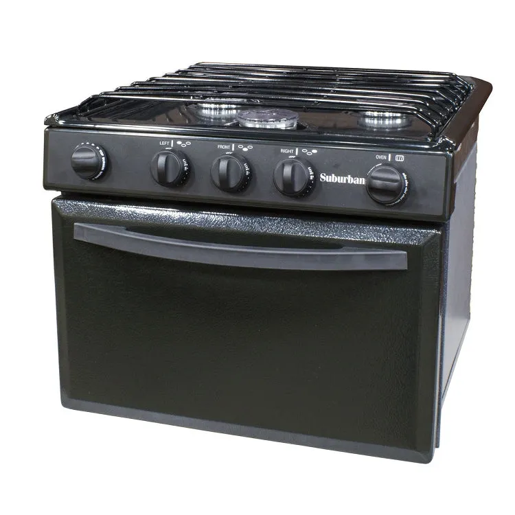 Suburban Gas Range 17 inch Black, 3106A
