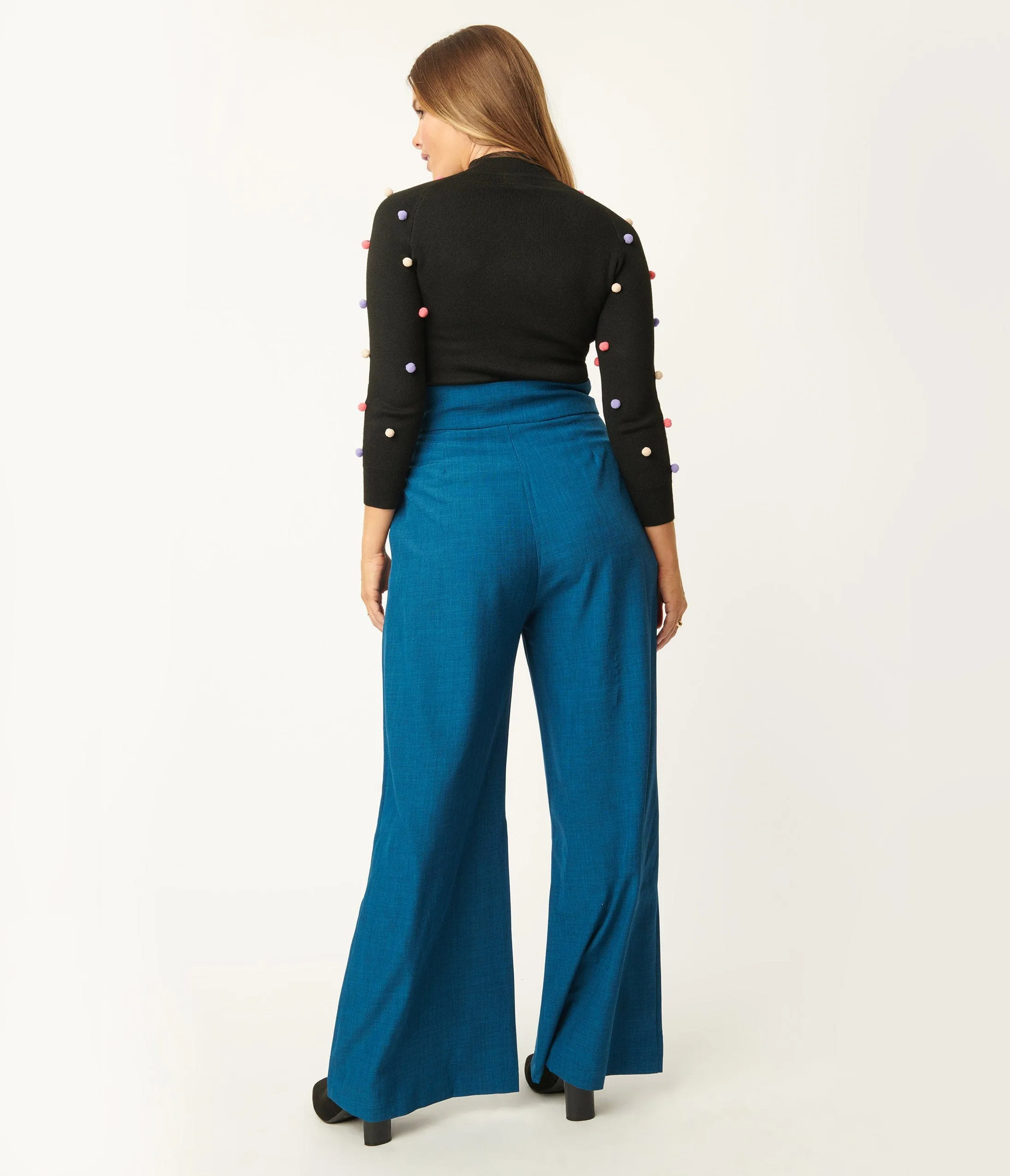 Teal High Waist Pants