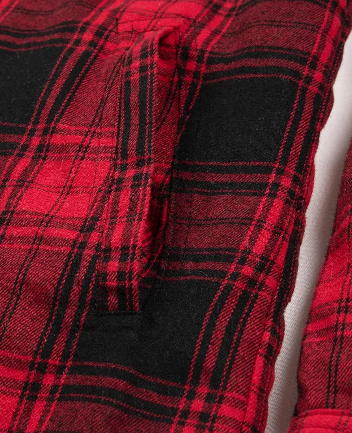 ThCreasa Womens Sherpa Lined Plaid Hooded Flannel Jacket with Hand Pockets Button Down Shirt Jackets