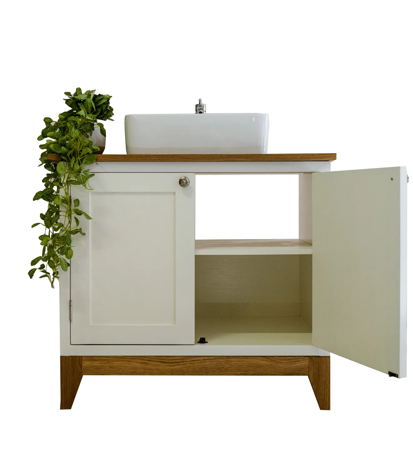 The Nordic Single Vanity - With Stone Top