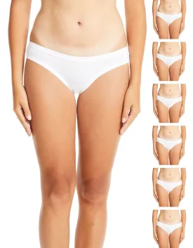 White Cotton Bikini Underwear for Women