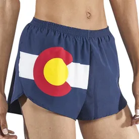 Women's 1" Elite Split Flag Shorts [A-D] - Colorado