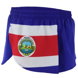 Women's 1" Elite Split Flag Shorts [A-D] - Costa Rica