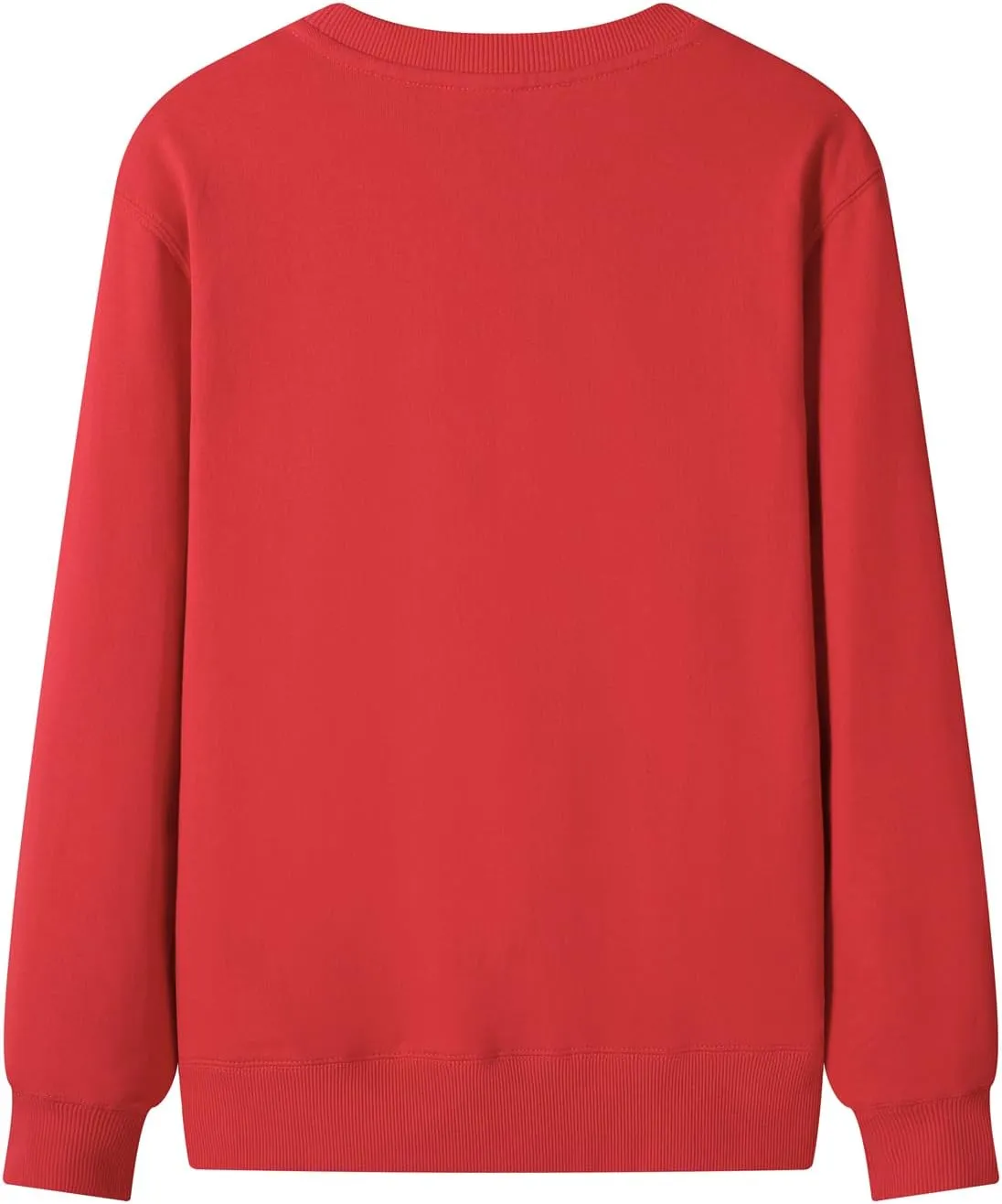 Women's Cotton Crewneck Sweatshirt 300 GSM Spring Non-Fleece Pullover, Relaxed Fit Midweight Soft Unisex Casual Top