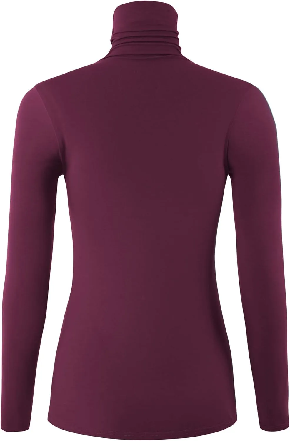 Women's Long Sleeve Lightweight Turtleneck Top Pullover Casual Active Layer Tops Shirts