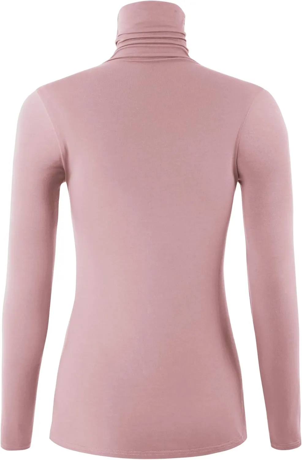 Women's Long Sleeve Lightweight Turtleneck Top Pullover Casual Active Layer Tops Shirts