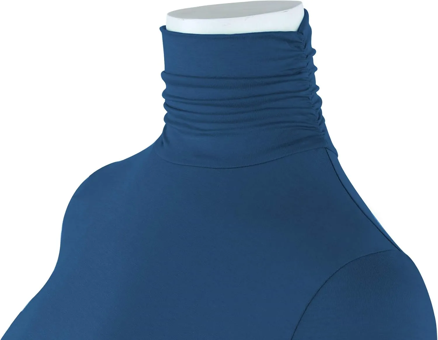 Women's Long Sleeve Lightweight Turtleneck Top Slim Fit Pullover T-Shirt (S-XXL)