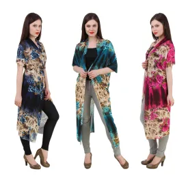 Womens Long Top Multi color Floral pattern Beach Wear Swimsuit Cover Up Lot of 50 (Assorted)